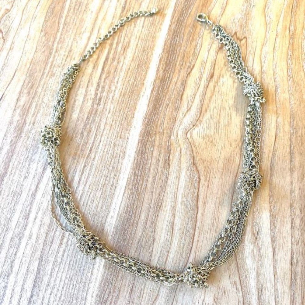 Gold Knotted Necklace